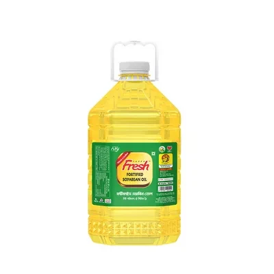 ফ্রেশ ফর্টিফাইড সয়াবিন তেল 5 ltr (Fresh Fortified Soyabean Oil)